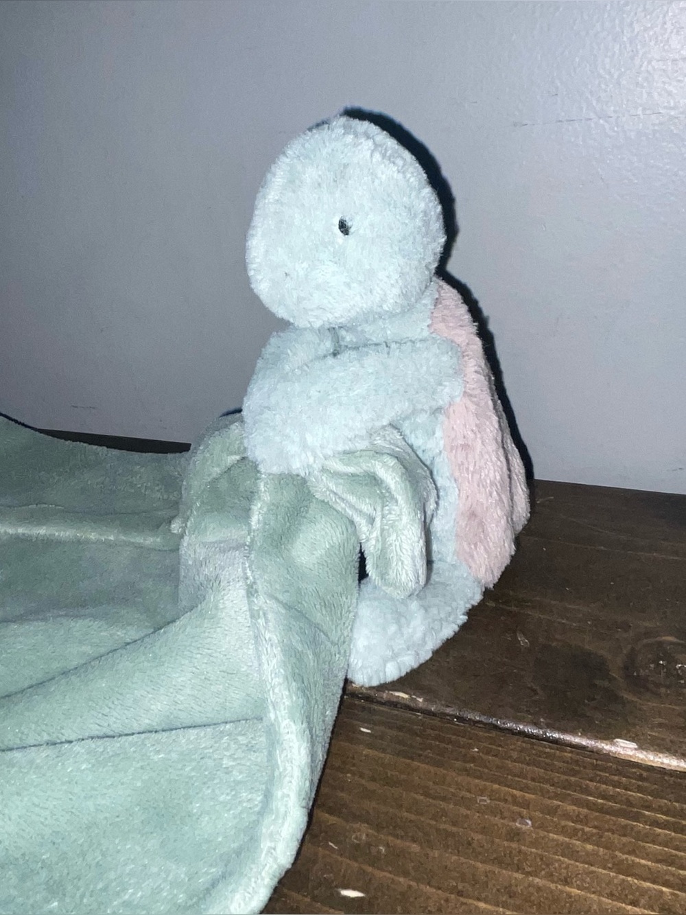 Jellycat Bashful Green Turtle Soft Plush Security Blanket Baby Lovey Soother